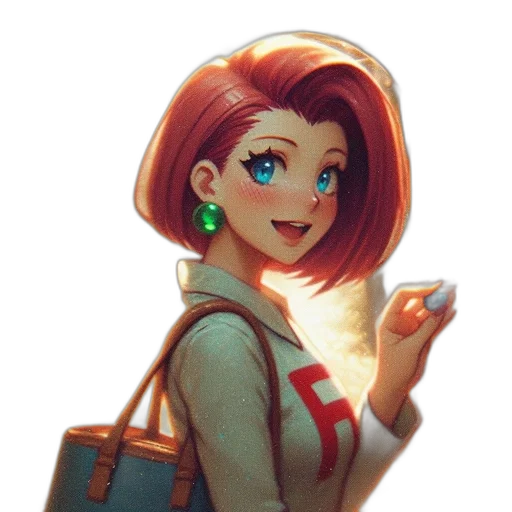 face, jacket, jewelry, staff transparent PNG cut-out