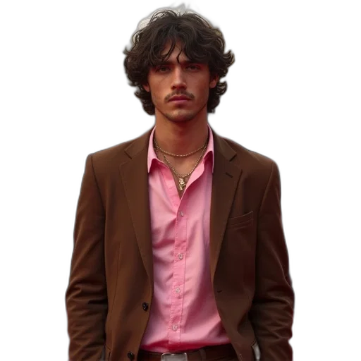 jacket, staff, face, photorealistic transparent PNG cut-out