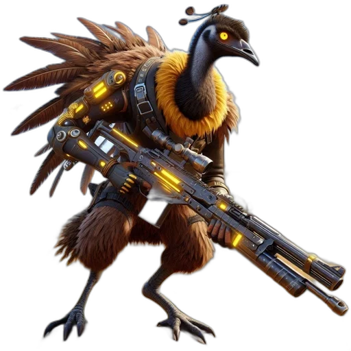 weapon, animal, concept art, pixel art transparent PNG cut-out