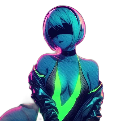 jacket, robot, mask, creature transparent PNG cut-out