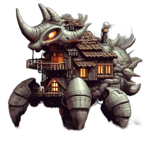 dragon, building, robot, furniture transparent PNG cut-out