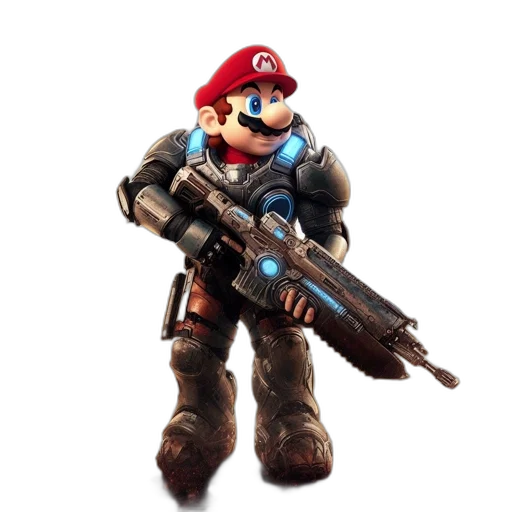 weapon, robot, staff, animal transparent PNG cut-out