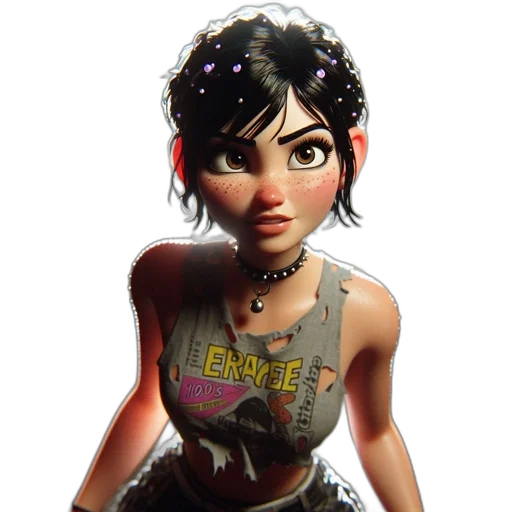 dress, face, jewelry, concept art transparent PNG cut-out