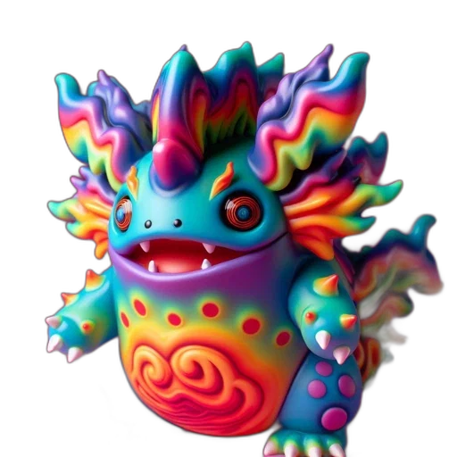 dragon, creature, staff, animal transparent PNG cut-out