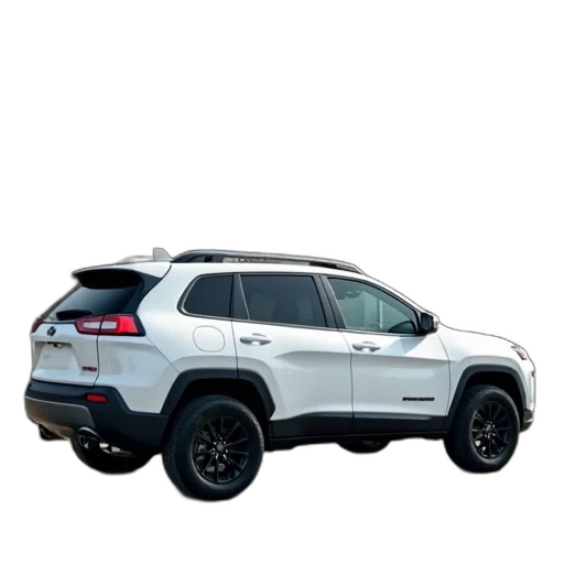 car, photorealistic, white, suv transparent PNG cut-out