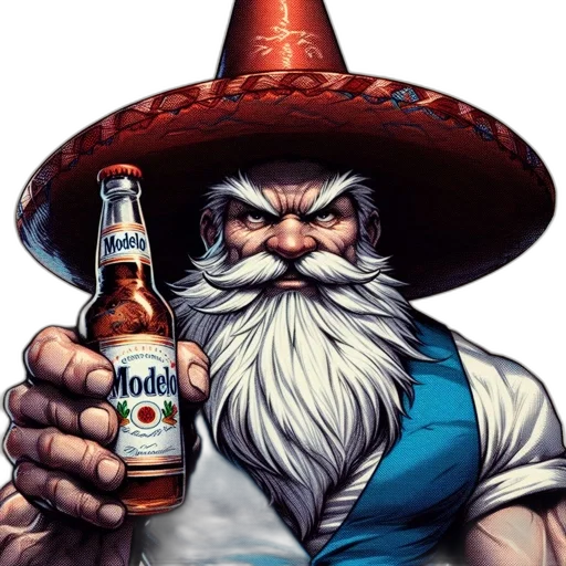 bottle, hat, fantasy art, photorealistic transparent PNG cut-out