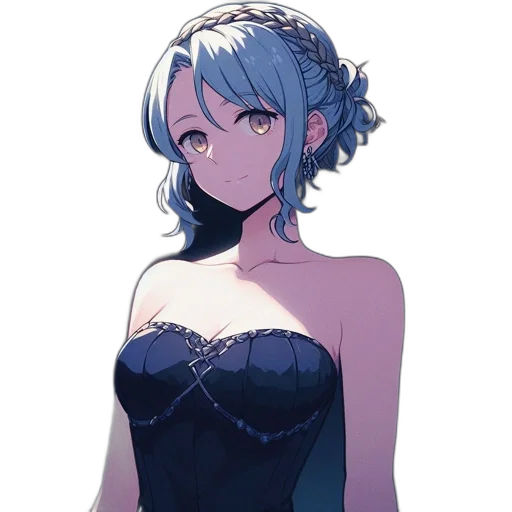 dress, crown, staff, jewelry transparent PNG cut-out