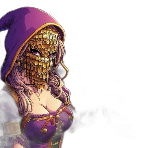 mask, concept art, fantasy art, comic book art transparent PNG cut-out
