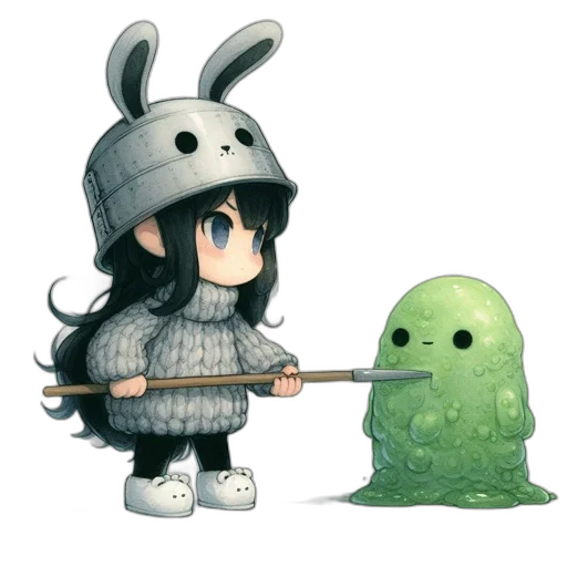 weapon, creature, sword, staff transparent PNG cut-out