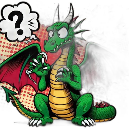 dragon, fantasy art, concept art, pixel art transparent PNG cut-out