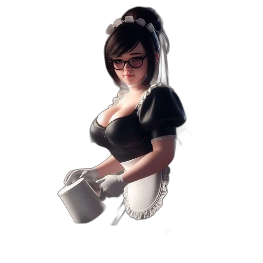 staff, dress, robot, face transparent PNG cut-out