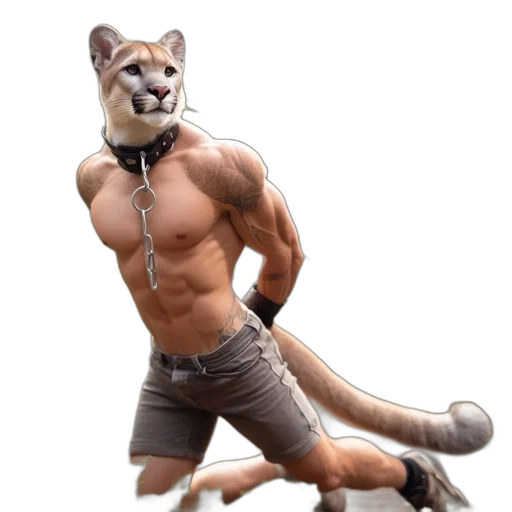 animal, creature, staff, 3d render transparent PNG cut-out