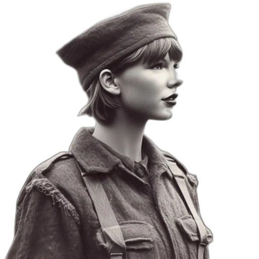 jacket, hat, staff, face transparent PNG cut-out