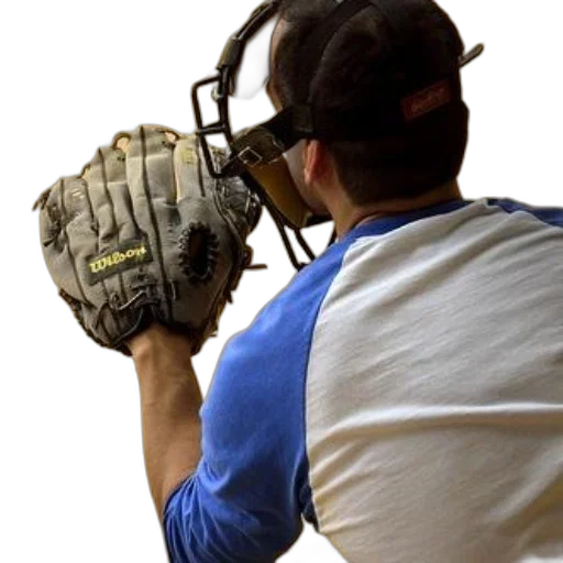 staff, baseball, player, wearing transparent PNG cut-out