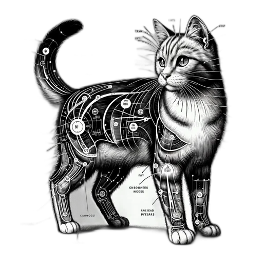 robot, jacket, animal, staff transparent PNG cut-out