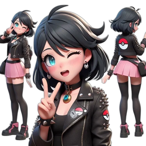 jacket, staff, concept art, anime transparent PNG cut-out