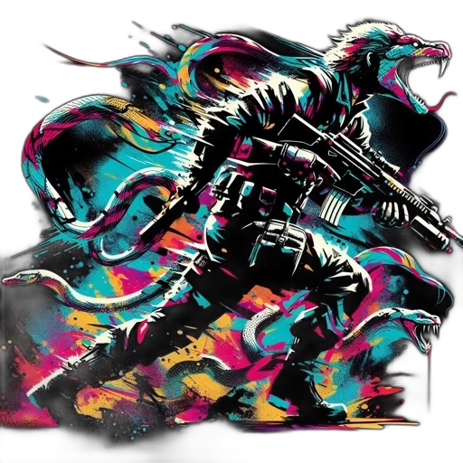 dragon, weapon, sword, jacket transparent PNG cut-out