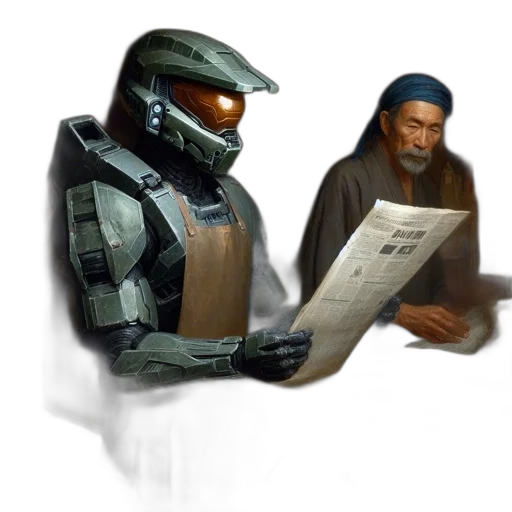 robot, weapon, face, sword transparent PNG cut-out