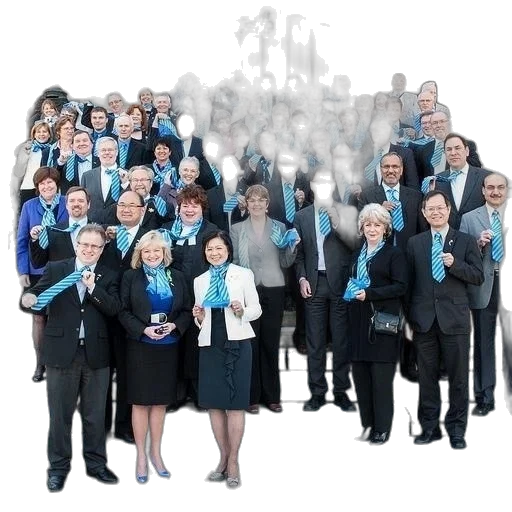 staff, large, group, people transparent PNG cut-out