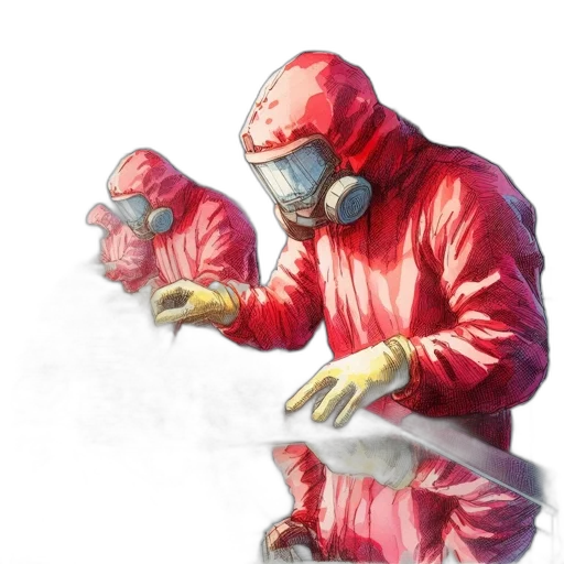 jacket, weapon, mask, staff transparent PNG cut-out