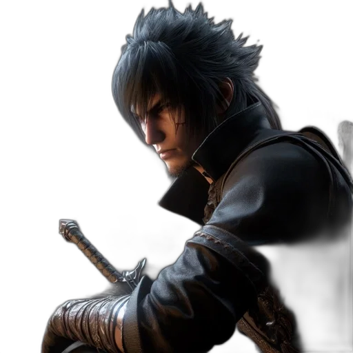 dragon, jacket, sword, weapon transparent PNG cut-out