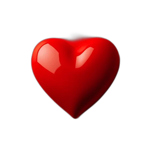 jewelry, photorealistic, red, heart transparent PNG cut-out