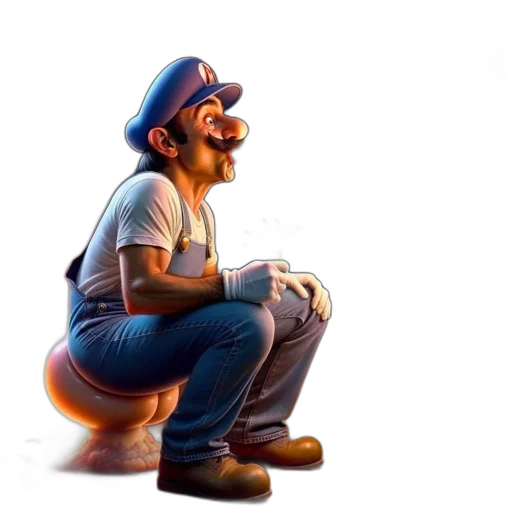 hat, staff, concept art, 3d render transparent PNG cut-out