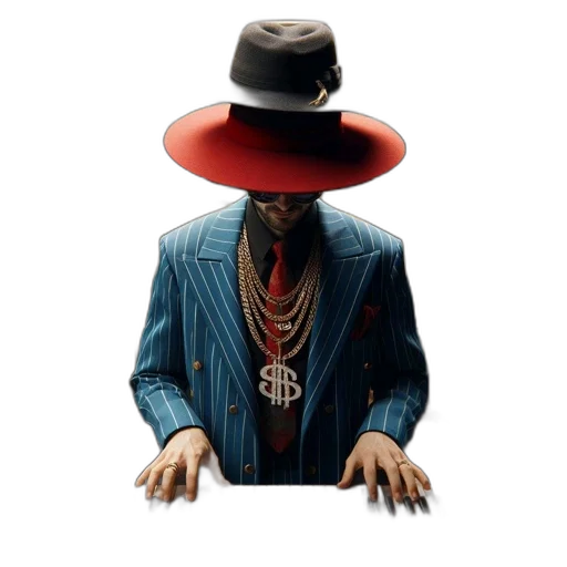 hat, jacket, jewelry, face transparent PNG cut-out