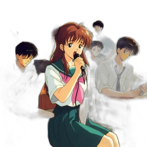 anime, concept art, watercolor, cartoon transparent PNG cut-out