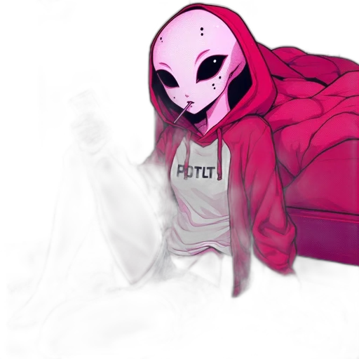 jacket, robot, mask, creature transparent PNG cut-out