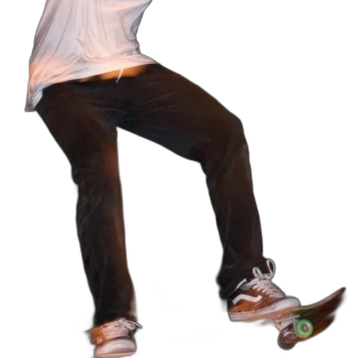 creature, shoes, staff, jacket transparent PNG cut-out