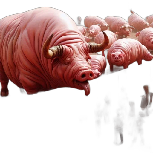 animal, concept art, photorealistic, 3d render transparent PNG cut-out