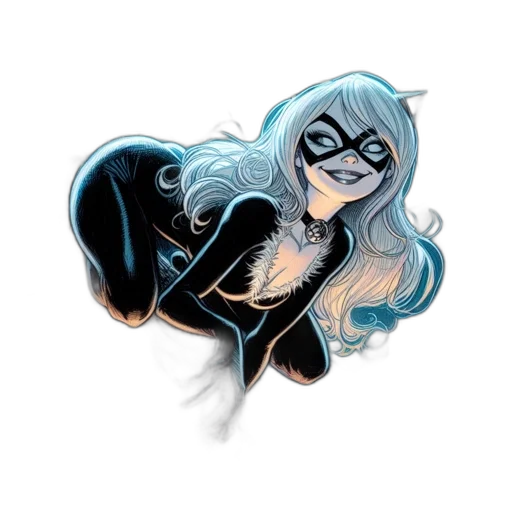 comic book art, concept art, cartoon, watercolor transparent PNG cut-out