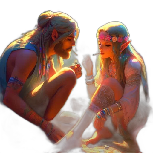 concept art, fantasy art, comic book art, watercolor transparent PNG cut-out