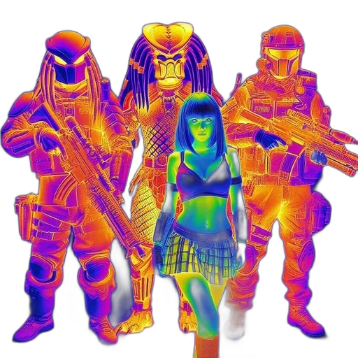 weapon, concept art, comic book art, cyberpunk transparent PNG cut-out