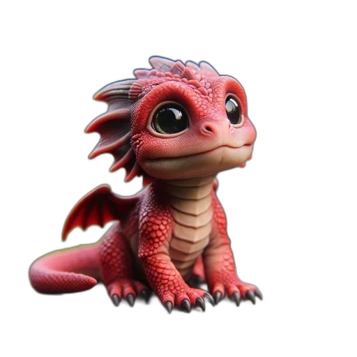 dragon, creature, animal, 3d render transparent PNG cut-out