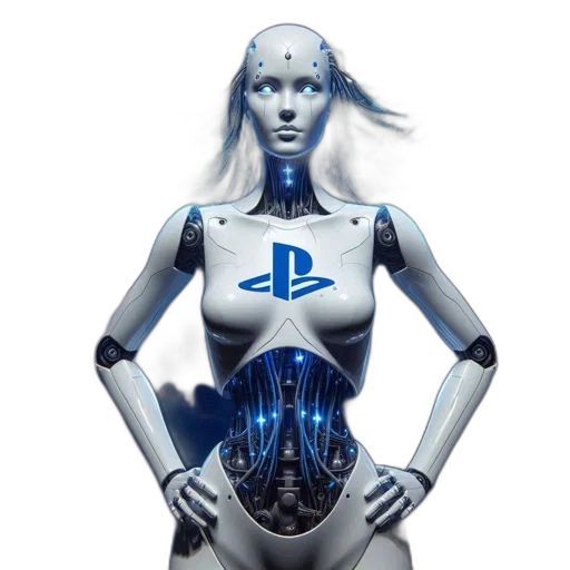 robot, dress, cyberpunk, concept art transparent PNG cut-out