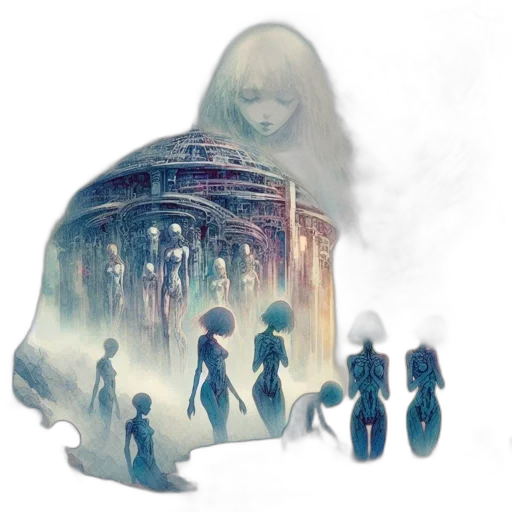 mask, dress, concept art, fantasy art transparent PNG cut-out