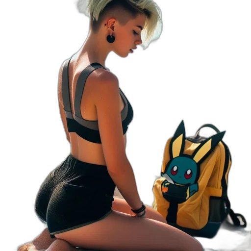 robot, jacket, dress, mask transparent PNG cut-out