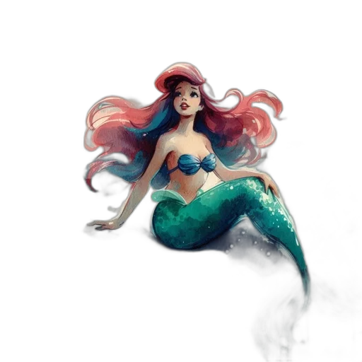 concept art, fantasy art, watercolor, pixel art transparent PNG cut-out