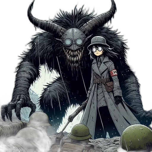 creature, comic book art, concept art, fantasy art transparent PNG cut-out