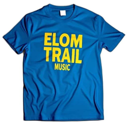 blue, t-shirt, text, elom transparent PNG cut-out