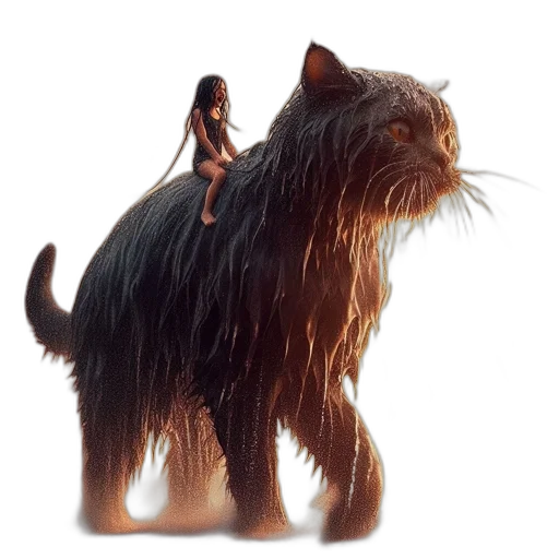 hair, animal, creature, concept art transparent PNG cut-out