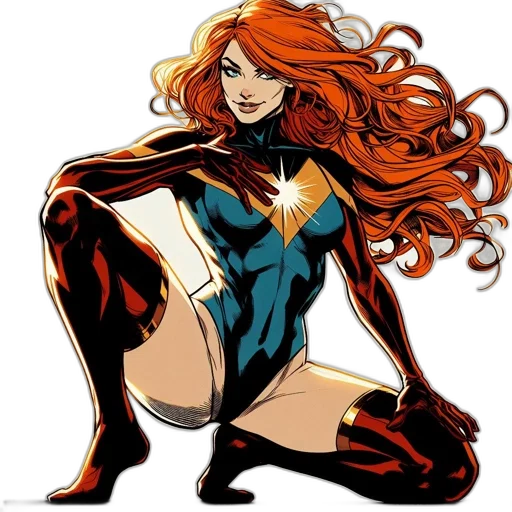 comic book art, concept art, cartoon, action transparent PNG cut-out