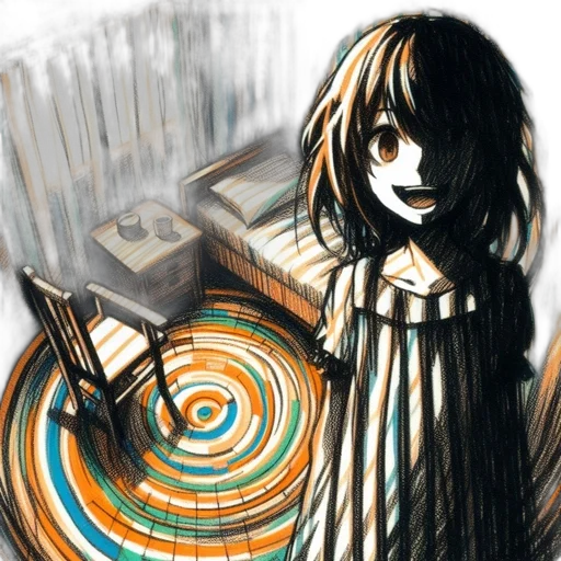 dress, robot, hair, mask transparent PNG cut-out