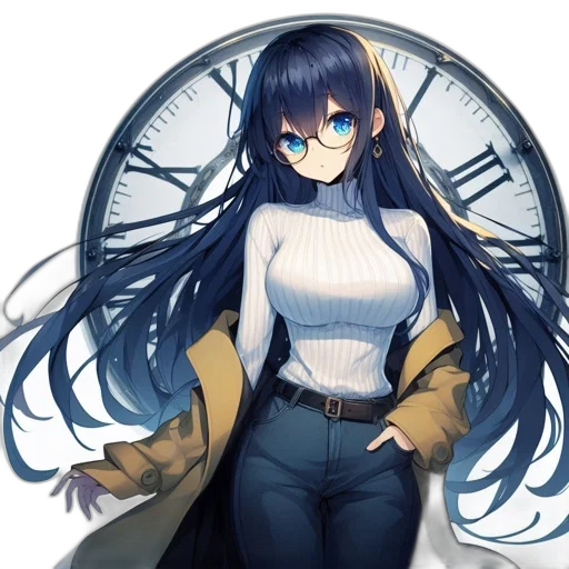 dress, umbrella, hair, creature transparent PNG cut-out