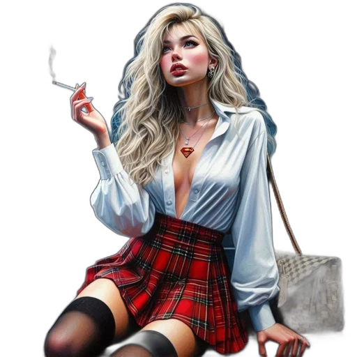 dress, jacket, fantasy art, oil painting transparent PNG cut-out