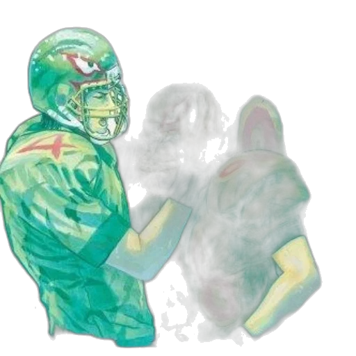 mask, concept art, watercolor, comic book art transparent PNG cut-out