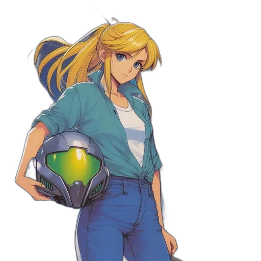 jacket, weapon, staff, robot transparent PNG cut-out