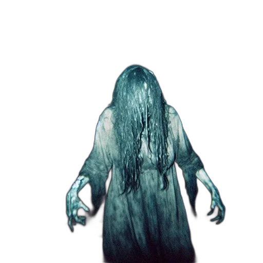 creature, dress, hair, mask transparent PNG cut-out